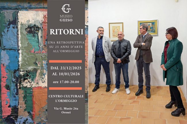 Inaugurazione della mostra Ritorni, al museo Guiso di Orosei