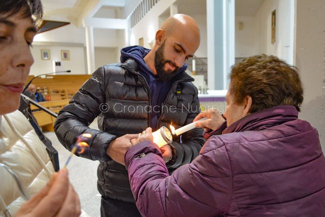 La lampada della pace a Nuoro