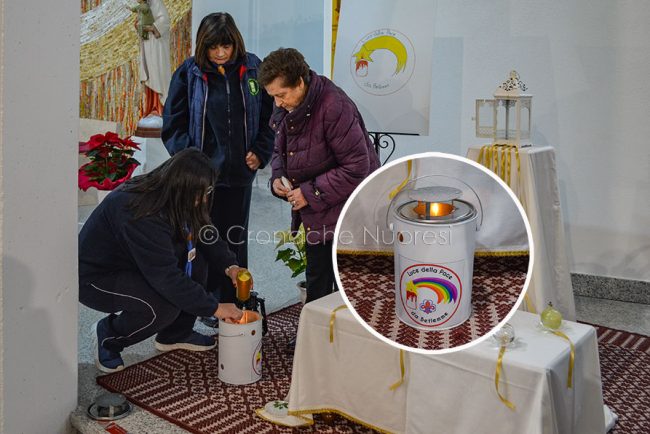 La lampada della pace a Nuoro