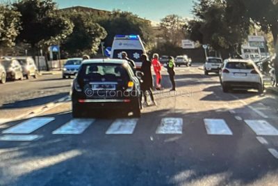 La scena dell'incidente in via Don Bosco