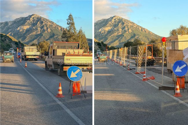 Lavori sulla Statale 125