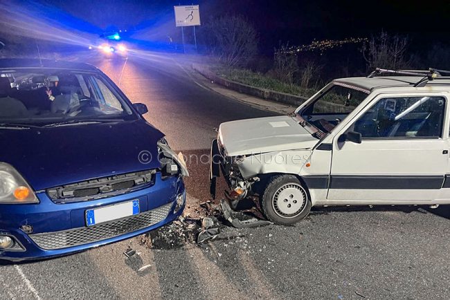 Le due Panda dopo l'incidente