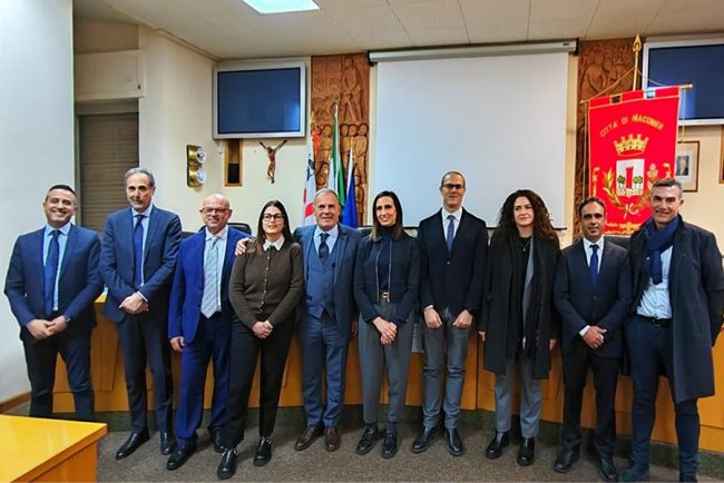 L'inaugurazione del cantiere della centrale a irdogeno