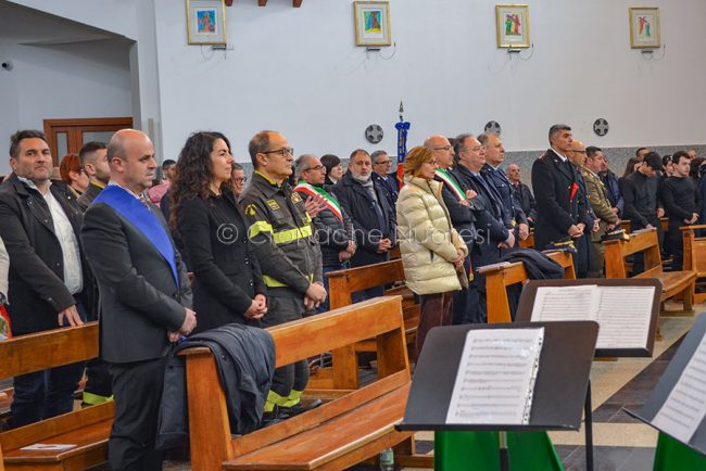 uoro, VVF festeggiano Santa Barbara, le autorita' (foto F.Nieddu)