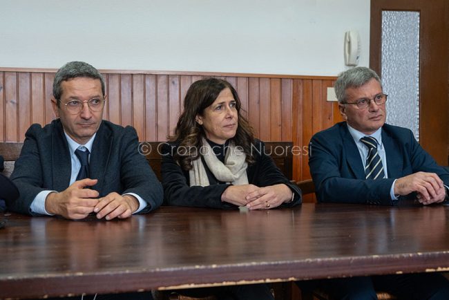 Vincenzo La Monaca, Alessandra Todde e Vincenzo Arena (foto S.Novellu)