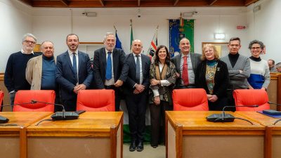 Firma dell'accordo tra Regione, Comune e INGV