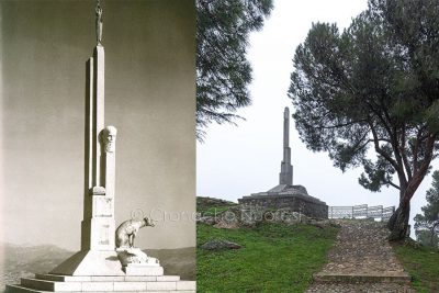 Il monumento a Sebastiano Satta, ieri e oggi