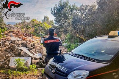 Il sopralluogo dei carabinieri