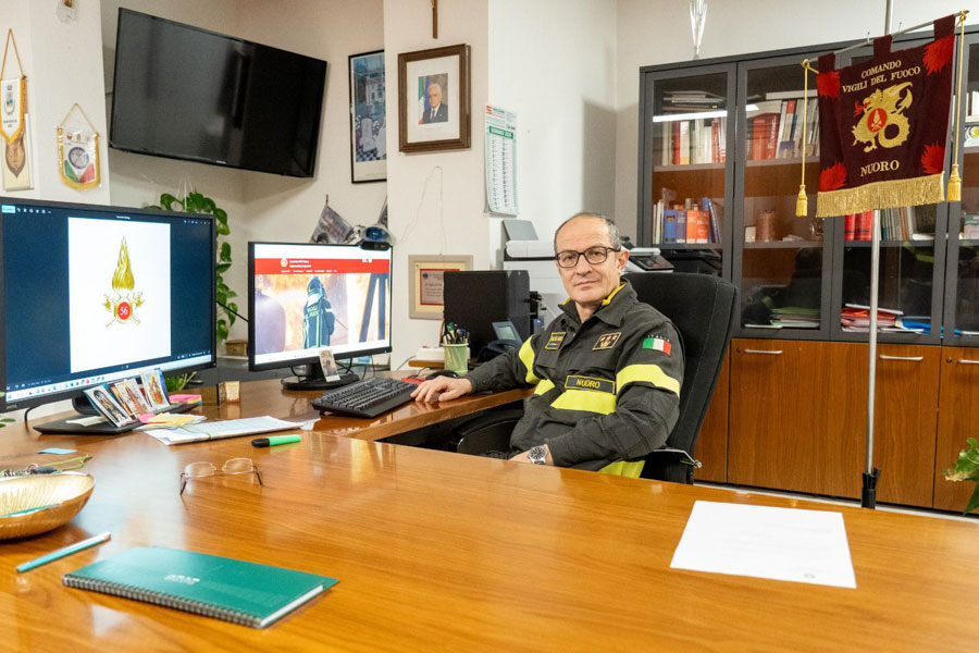 Nuoro saluta il comandante del Vigili del Fuoco Lampis: da febbraio alla guida di Chieti