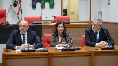 La firma dell'accordo con l'INGV (foto S.Novellu)
