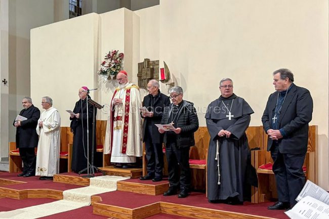 La messa dopo la marcia per la pace