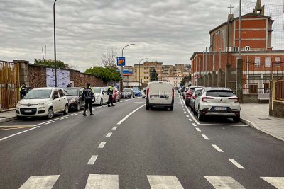 La scena dell'incidente