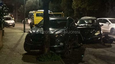 Le due auto coinvolte nell'incidente (foto S.Novellu)