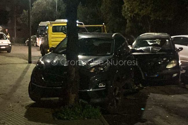 Le due auto coinvolte nell'incidente (foto S.Novellu)