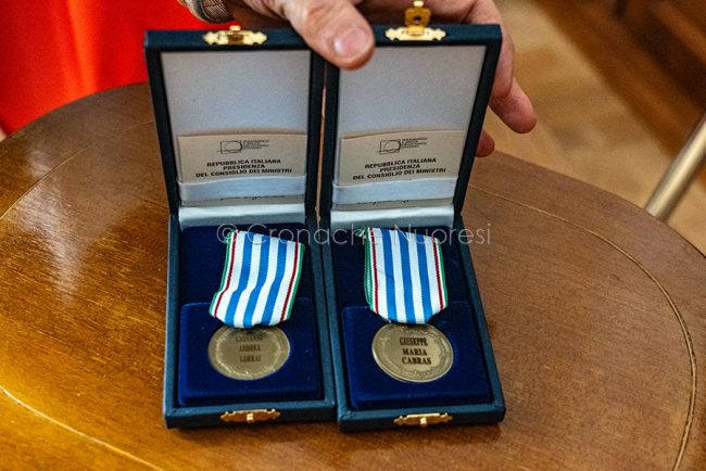 Le medaglie di Lorrai e Cabras (foto S.Novellu)