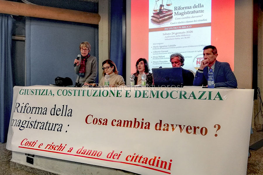 Riforma della Magistratura: a Nuoro il fronte del “No” spiega i rischi per la Costituzione