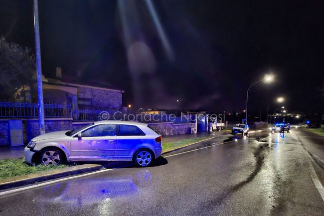 Una delle auto coinvolte nell'incidente