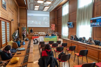Assemblea della scuola in Provincia (foto S.Novellu)