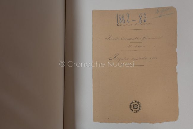 Copia della pagella di Grazia Deledda (foto S.Novellu)