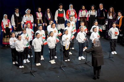 Gli alunni dell'Istituto Ferdinando Podda (foto S.Novellu)