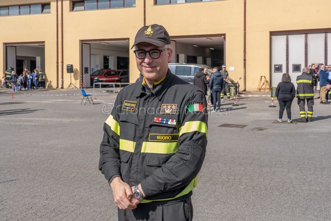 Il comandante del VVF di Nuoro Corrao (foto S.Novellu)