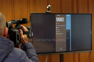 Il menu dell'app Tenores (foto S.Novellu)