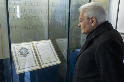 Il presidente Mattarella nella casa di Grazia Deledda