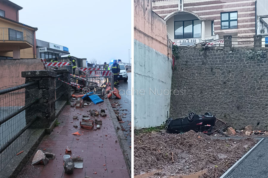 Macomer. Auto abbatte un parapetto e precipita nel vuoto: 4 feriti in codice rosso