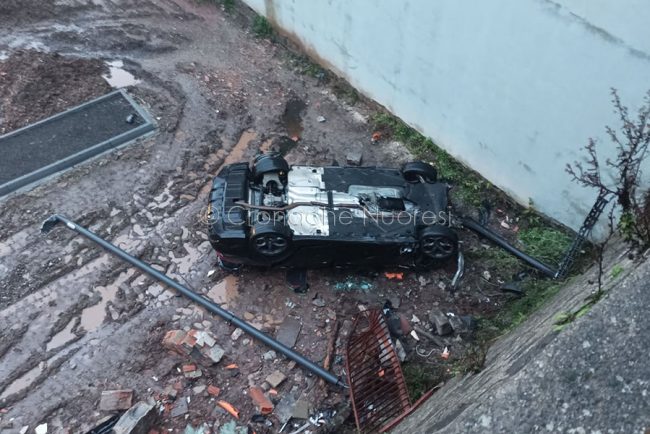 L'auto dopo l'incidente