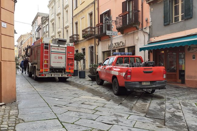 L'intervento dei Vigili del fuoco al MAN