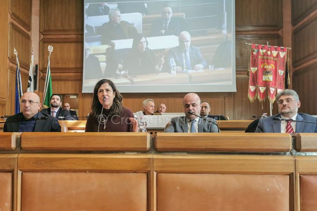 L'intervento della presidente Todde (foto S.Meloni)