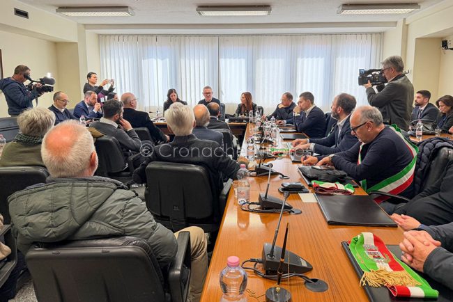 Cagliari, la delegazione di sindaci e comitati ricevuta in Regione