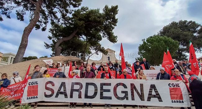 Cagliari, manifestazione per la Sanita' (foto P.Camedda)