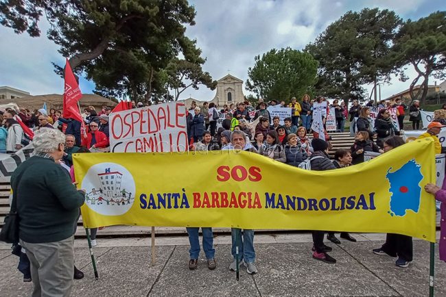 Cagliari, manifestazione per la Sanita' (foto P.Camedda)