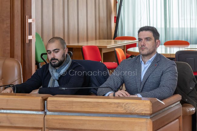 I consiglieri Giampaolo Corda e Pierluigi Saiu (foto S.Novellu)