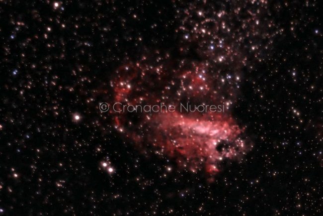 La nebulosa Laguna (foto Ass.Astronomica Nuorese)