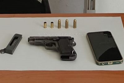 L'arma sottoposta a sequestro