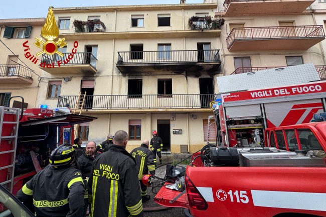 L'intervento dei VVF