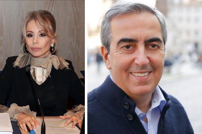 Maurizio Gasparri e Marina Berlusconi