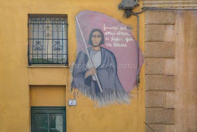 Murale in via Roma a Nuoro (foto Nieddu)
