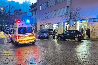 Nuoro, la scena dell'incidente (foto S.Novellu)