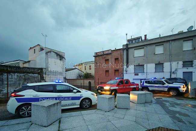 Polizia Locale e Vigili del fuoco (foto S.Novellu)