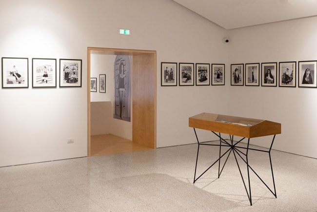 Un ambiente della mostra su Goffredo Guiso