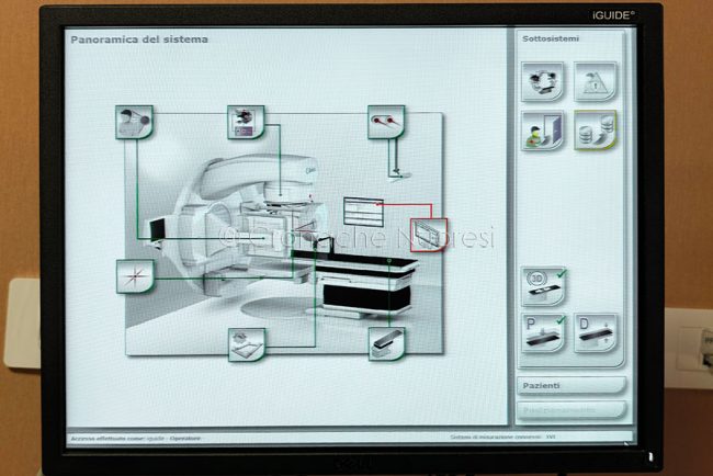 il nuovo acceleratore lineare della Radioterapia (foto S.Novellu)