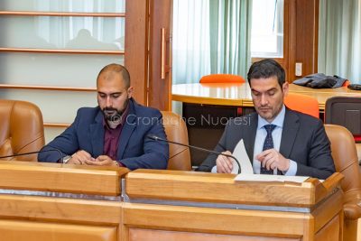 Il consigliere provinciale Giampaolo Corda e Pierluigi Saiu (foto S.Novellu)