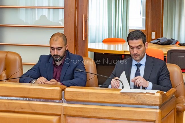 Il consigliere provinciale Giampaolo Corda e Pierluigi Saiu (foto S.Novellu)