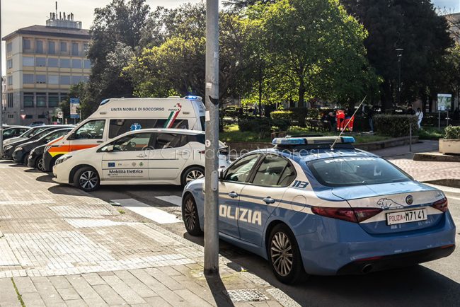 La scena dell'aggressione (foto S.Novellu)