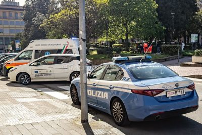 La scena dell'aggressione (foto S.Novellu)