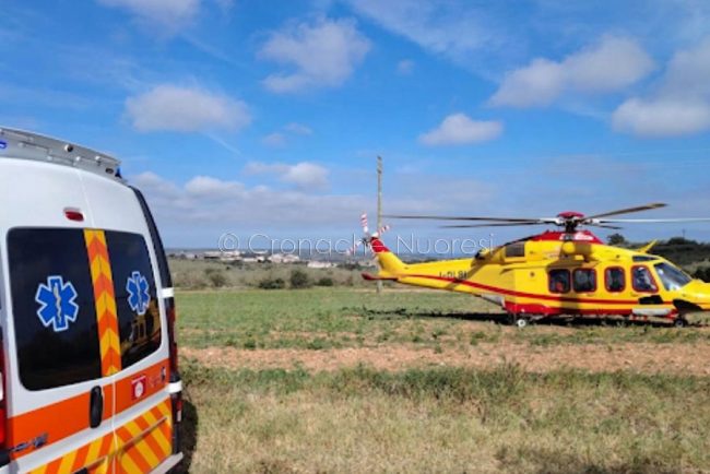 L'intervento dell'elisoccorso