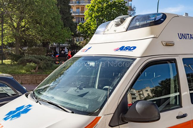 L'intervento del 118 (foto S.Novellu)